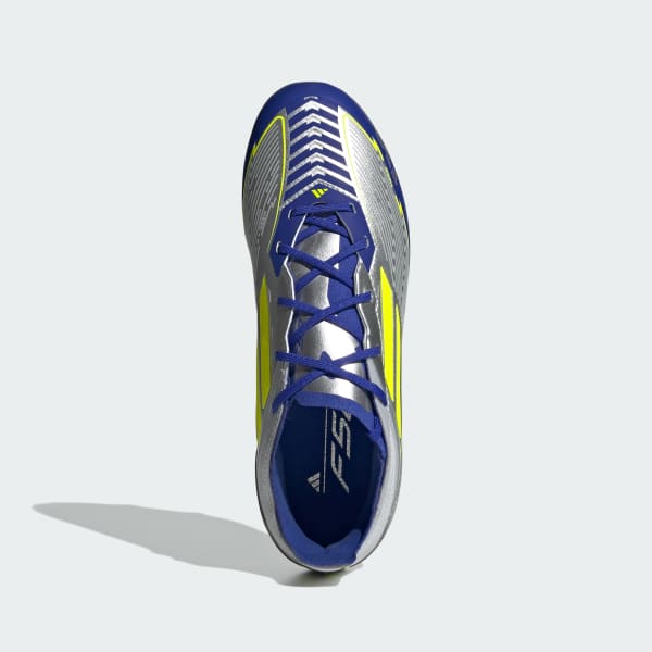 Zilver F50 Elite Messi Firm Ground Voetbalschoenen Kids