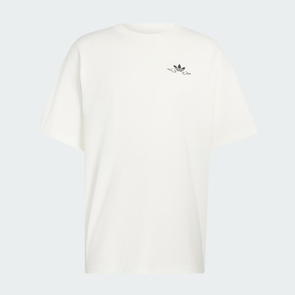 Hvid Japanese Forg Graphic T-shirt