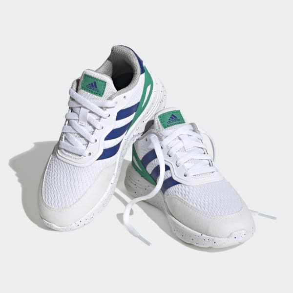 White Nebzed Lifestyle Lace Running Shoes
