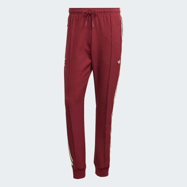 90s adidas アディダス　バスケットパンツ　ジャージ　ストライプ　レッド アディダス アディカラー ウーブン ファイヤーバードトラック