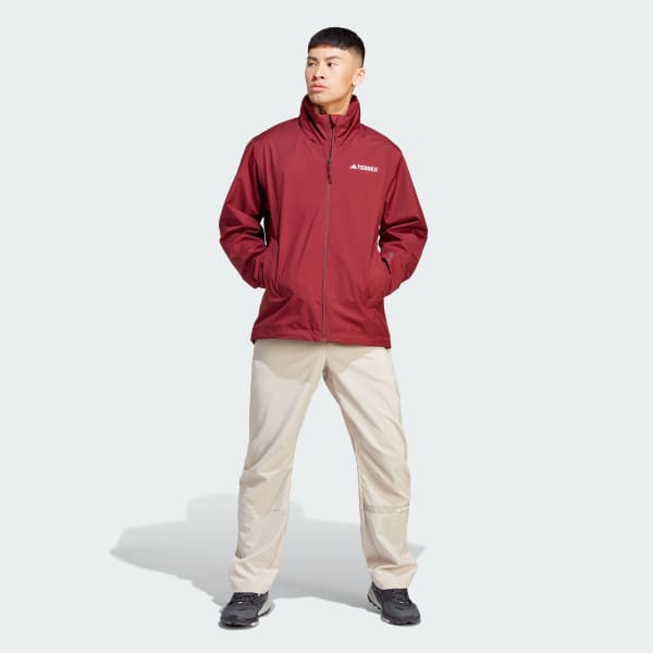 Adidas core 11 on sale rain jacket red