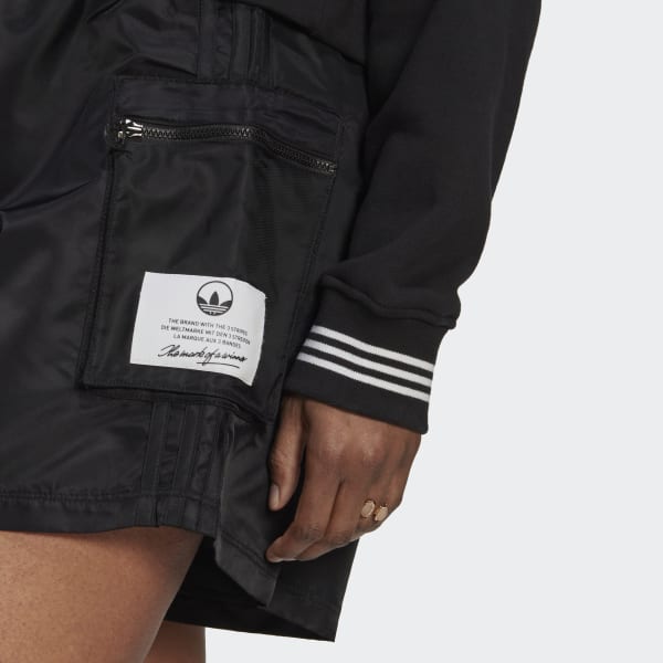 Zwart High-Waist Nylon Short CQ222
