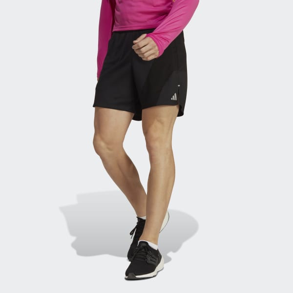 Svart Run Icons 3 Bar Logo Shorts