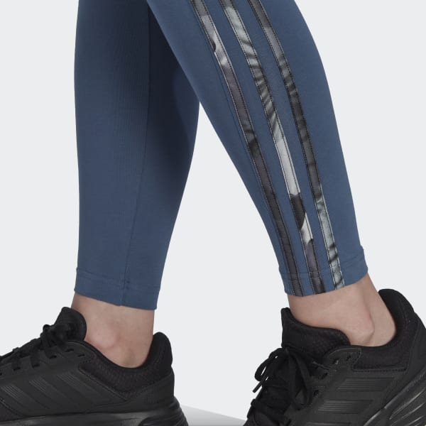 adidas Sportswear 3 STRIPES LEGGINGS - Leggings - legend ink/white/dark  blue 