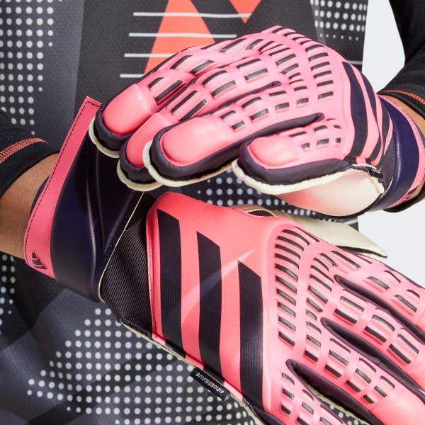 Pink Predator Match Fingersave Goalkeeper Gloves