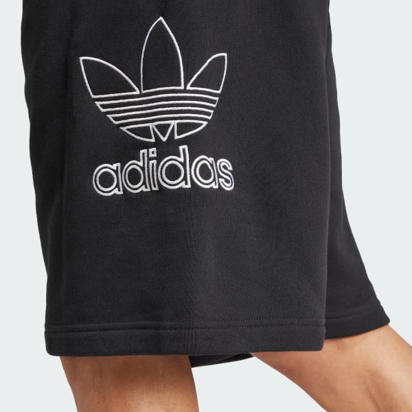 adidas Adicolor Outline Trefoil Shorts - Black | adidas adidas Adicolor Outline Trefoil Shorts - Black | adidas