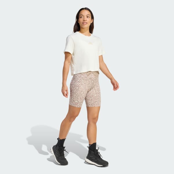 bézová Přiléhavé šortky Terrex Multi 8inch s potiskem