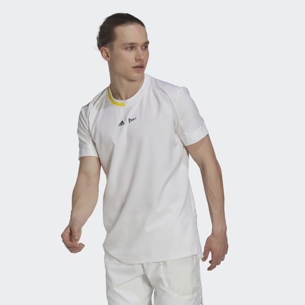 Wit London Stretch Geweven T-shirt CI664