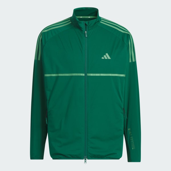 adidas 蛍光グリーン ジャケット WIND.RDY アディダス 【ゴルフ】WIND.RDY スリーストライプス フルジップ
