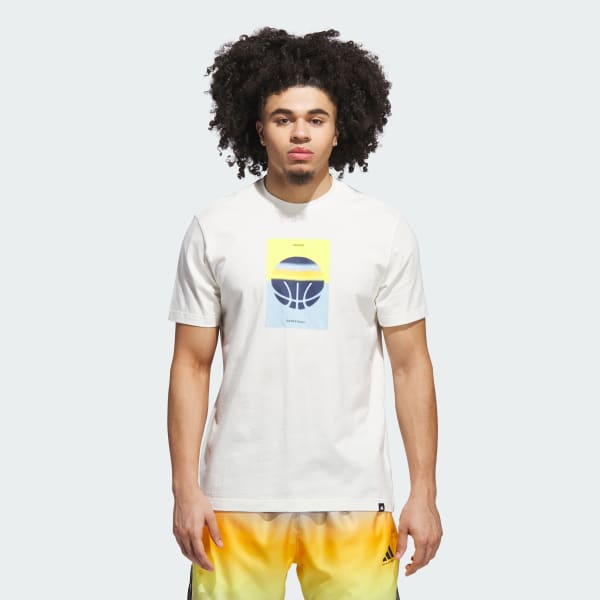 adidas Another Bucket Graphic Tee - White | Free Shipping with