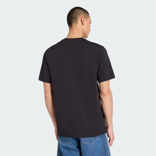 Negro Playera holgada Trefoil Series