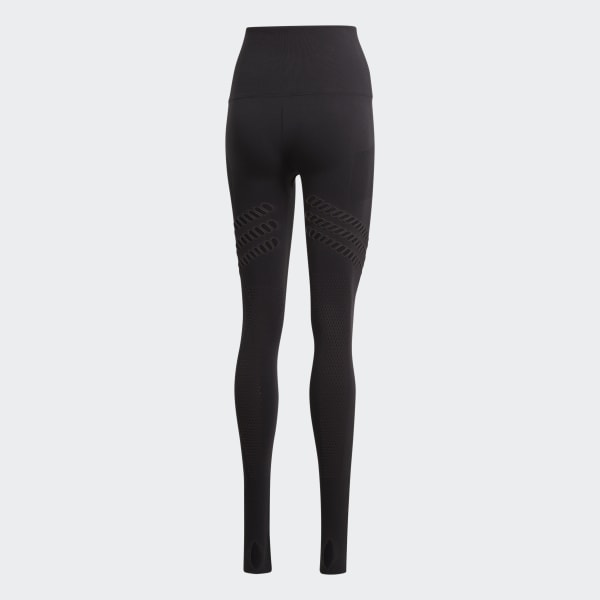 Black adidas by Stella McCartney TRUESTRENGTH Warp Knit Yoga Tights IRG67