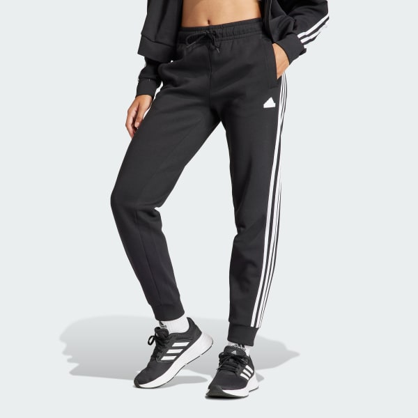 cerná Future Icons 3-Stripes Regular Joggers
