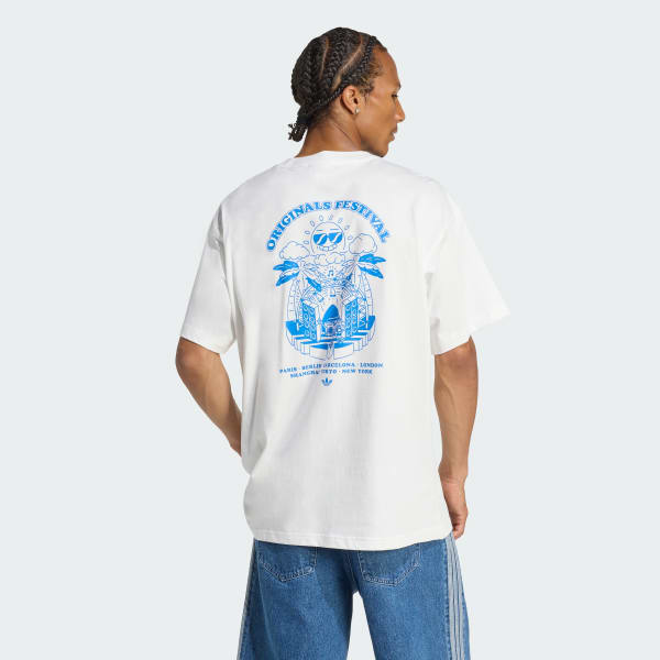 Blanc T-SHIRT MUSIC FESTS
