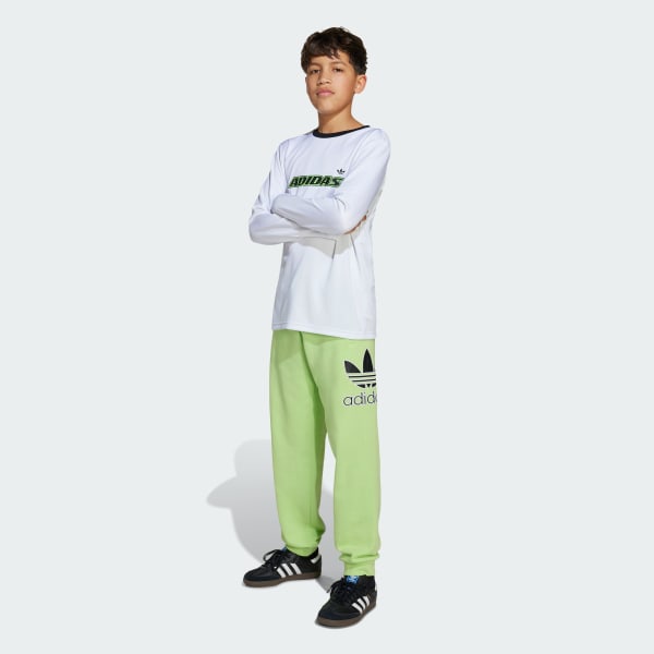 adidas Big Logo Execution Oversized Sweat Pants Kids - Green