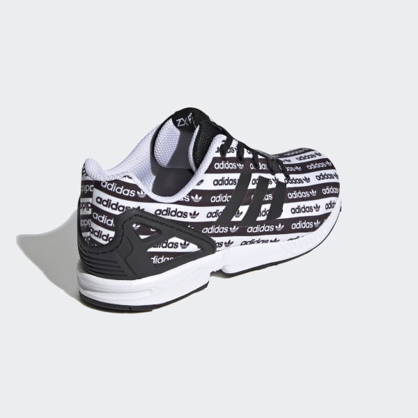 baskets adidas zx flux black white