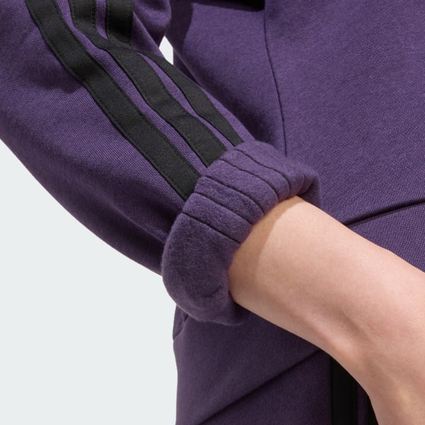 Essentials 3-Stripes Fleece Sweatshirt