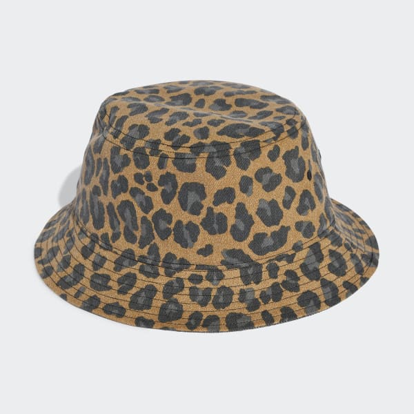 adidas Leopard Bucket Hat - Brown | Free Shipping with