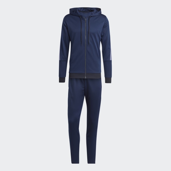 Navy blue adidas sweat suit sales