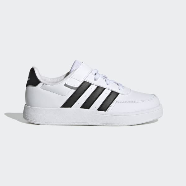 adidas Breaknet Lifestyle Court Schoenen met Elastische Veters en Klittenband Bovenaan wit adidas Belgium