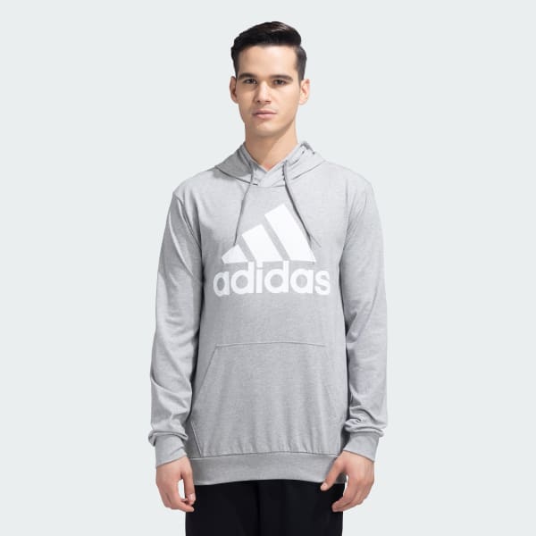 adidas BIG LOGO FREELIFT HOODED SWEATSHIRT Grey adidas India