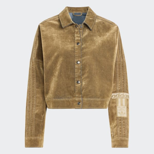アディダス アディブレイク 起毛ツイル ジャケット - ブラウン