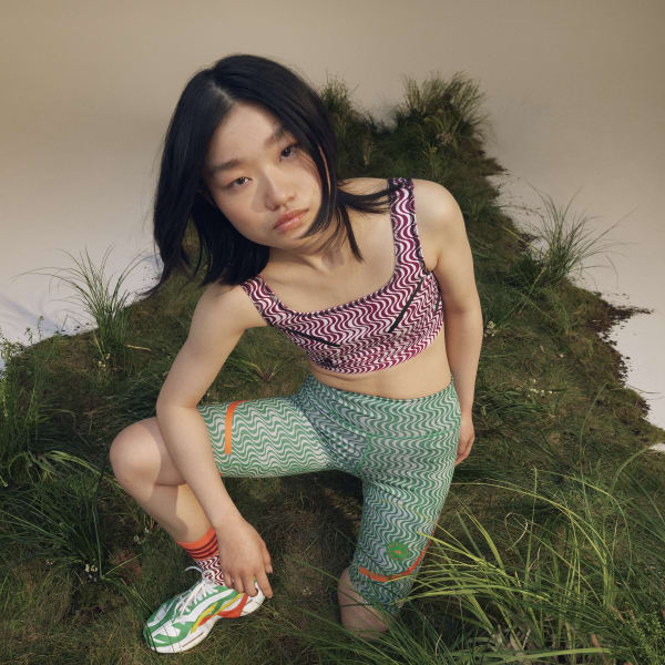 Κόκκινο adidas by Stella McCartney TruePurpose Printed Crop Top