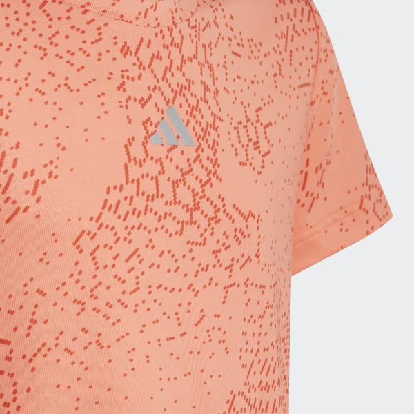 Orange AEROREADY 3-Streifen Allover Print T-Shirt