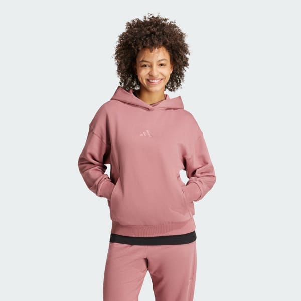 Rosado Polera con Capucha ALL SZN Tela French Terry Holgada