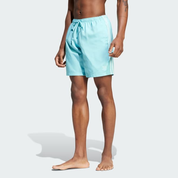 Green Adicolor 3-Stripes 8-Inch Swim Shorts