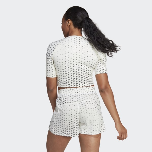 Blanco Remera Performance Brand Love