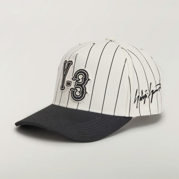 Blanco GORRA Y-3 PINSTRIPE