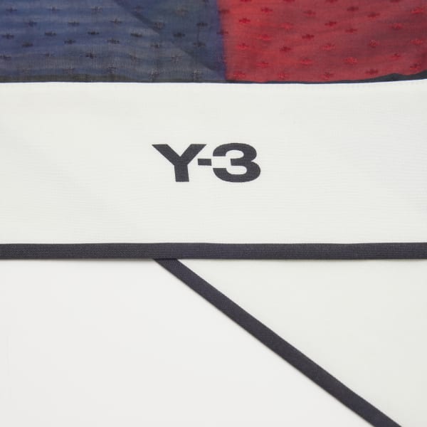 Red Y-3 Allover-Print Summer Scarf