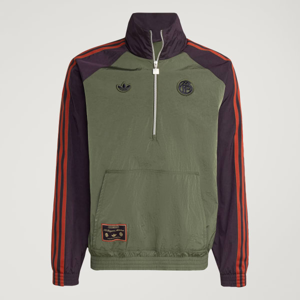 バイエルン　ハーフジップ Adidas Originals FC Bayern Terrace Icons Half-Zip Top