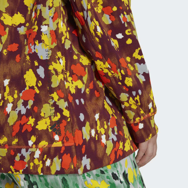 biela Mikina adidas by Stella McCartney Floral Print (plus size)