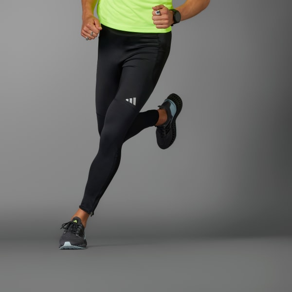 Adidas Men's Saturday Long Running Tights, Black – Fanletic