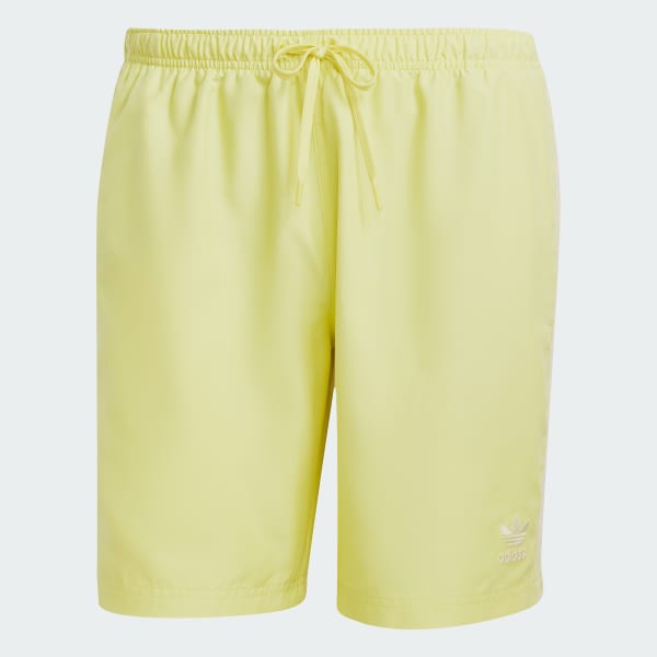 Amarelo Shorts Natação Adicolor Três Listras 8-Inch