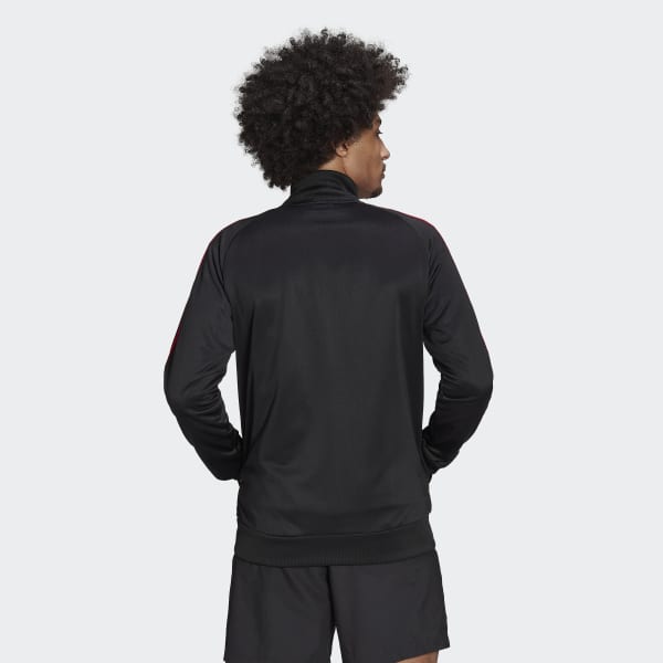 Noir Veste de survêtement Manchester United 3-Stripes DD158