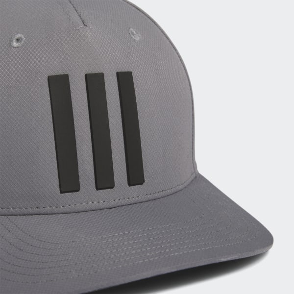 Grey 3-Stripes Tour Golf Hat