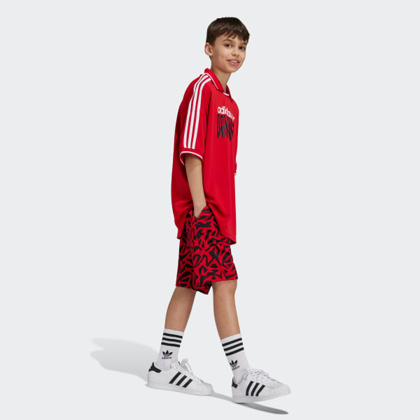 Rojo Polera Estampada Niños