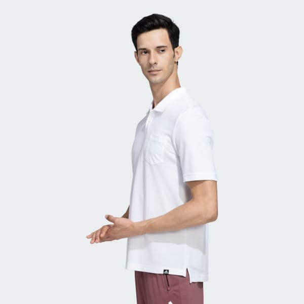 White Pocket Polo T-Shirt