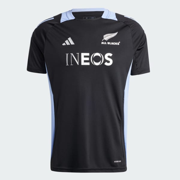 adidas All Blacks Rugby AEROREADY Short Sleeve T Shirt Black adidas UK