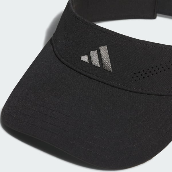 ブラック 【ゴルフ】メタルロゴ テックバイザー