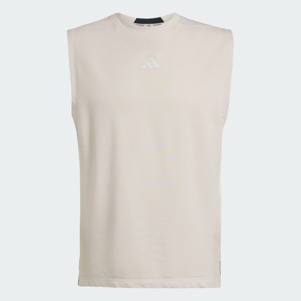 Beige polo sin mangas D4T X