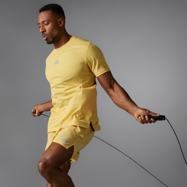 Jaune T-shirt imprimé Designed for Training HIIT Workout HEAT.RDY
