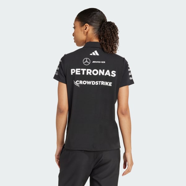 Negro Polera con Cuello Negra Mercedes - AMG Petronas Formula One Team