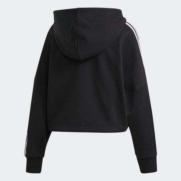 Adidas originals tech new arrivals trefoil cropped sweatshir