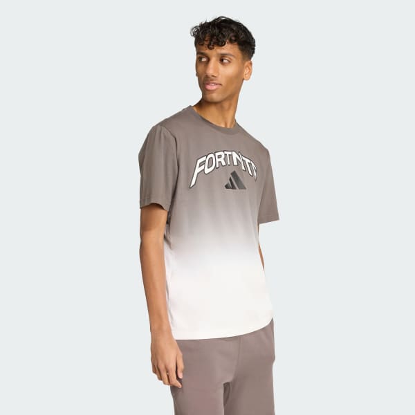White adidas X Fortnite Tee Gradient