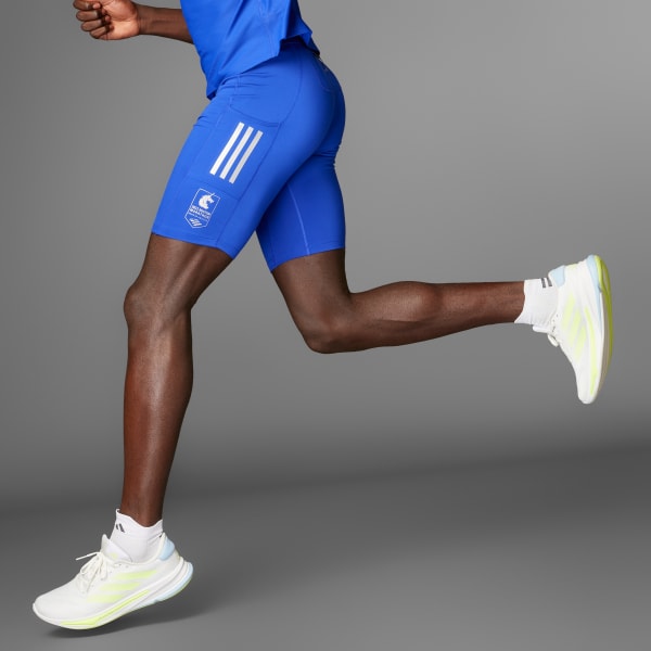 adidas Boston Marathon® 2025 Short Tights Blue Free Shipping
