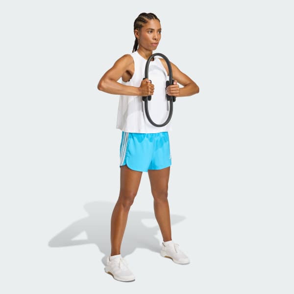 Azul Shorts Pacer Workout Tejidos de Pretina Alta